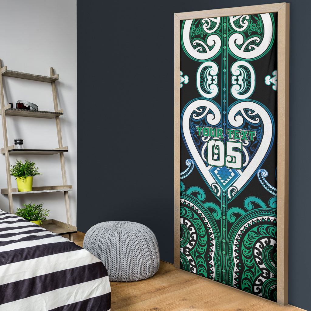 Custom Aotearoa Ngati Ranginui Door Cover Maori Tribal Pattern LT05 - Polynesian Pride