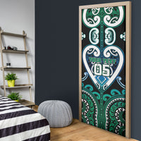 Custom Aotearoa Ngati Ranginui Door Cover Maori Tribal Pattern LT05 - Polynesian Pride