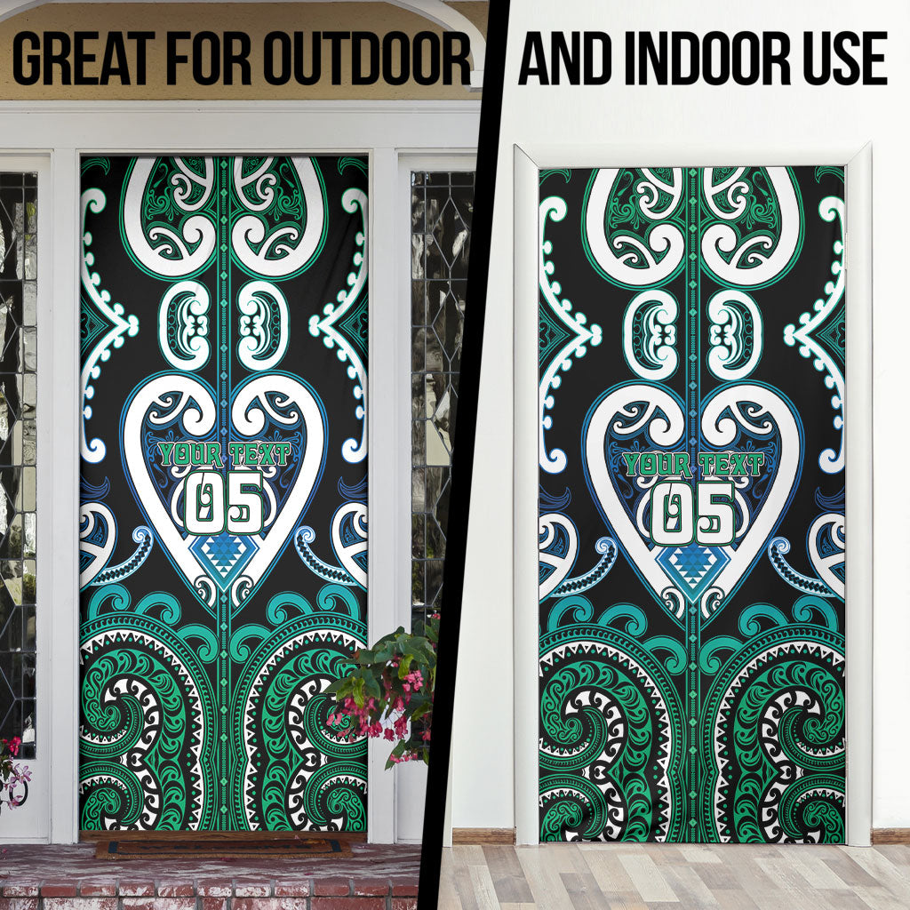 Custom Aotearoa Ngati Ranginui Door Cover Maori Tribal Pattern LT05 - Polynesian Pride