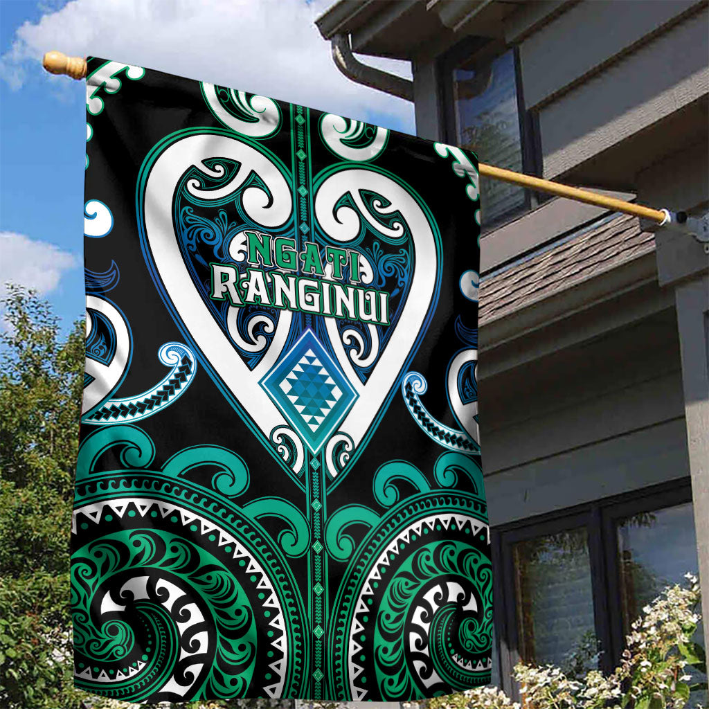 Aotearoa Ngati Ranginui Garden Flag Maori Tribal Pattern LT05 - Polynesian Pride