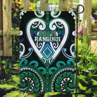 Aotearoa Ngati Ranginui Garden Flag Maori Tribal Pattern LT05 Garden Flag Cyan - Polynesian Pride