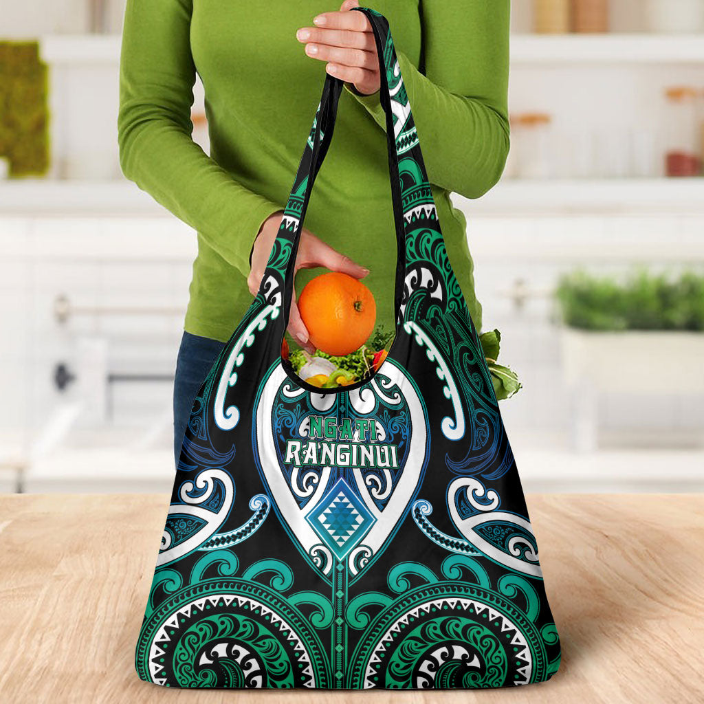 Aotearoa Ngati Ranginui Grocery Bag Maori Tribal Pattern LT05 - Polynesian Pride