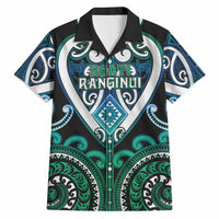 Custom Aotearoa Ngati Ranginui Hawaiian Shirt Maori Tribal Pattern LT05 Cyan - Polynesian Pride