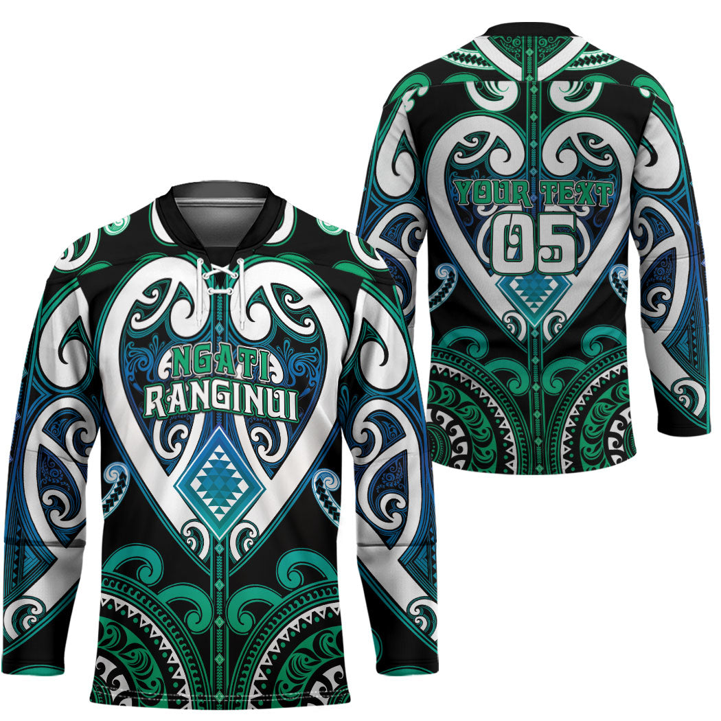 Custom Aotearoa Ngati Ranginui Hockey Jersey Maori Tribal Pattern LT05 - Polynesian Pride