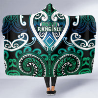 Aotearoa Ngati Ranginui Hooded Blanket Maori Tribal Pattern LT05 One Size Cyan - Polynesian Pride