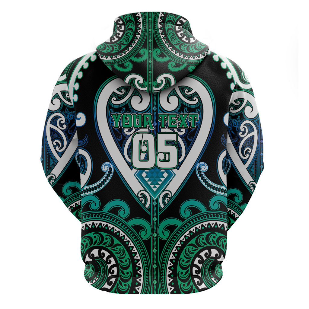 Custom Aotearoa Ngati Ranginui Hoodie Maori Tribal Pattern LT05 - Polynesian Pride