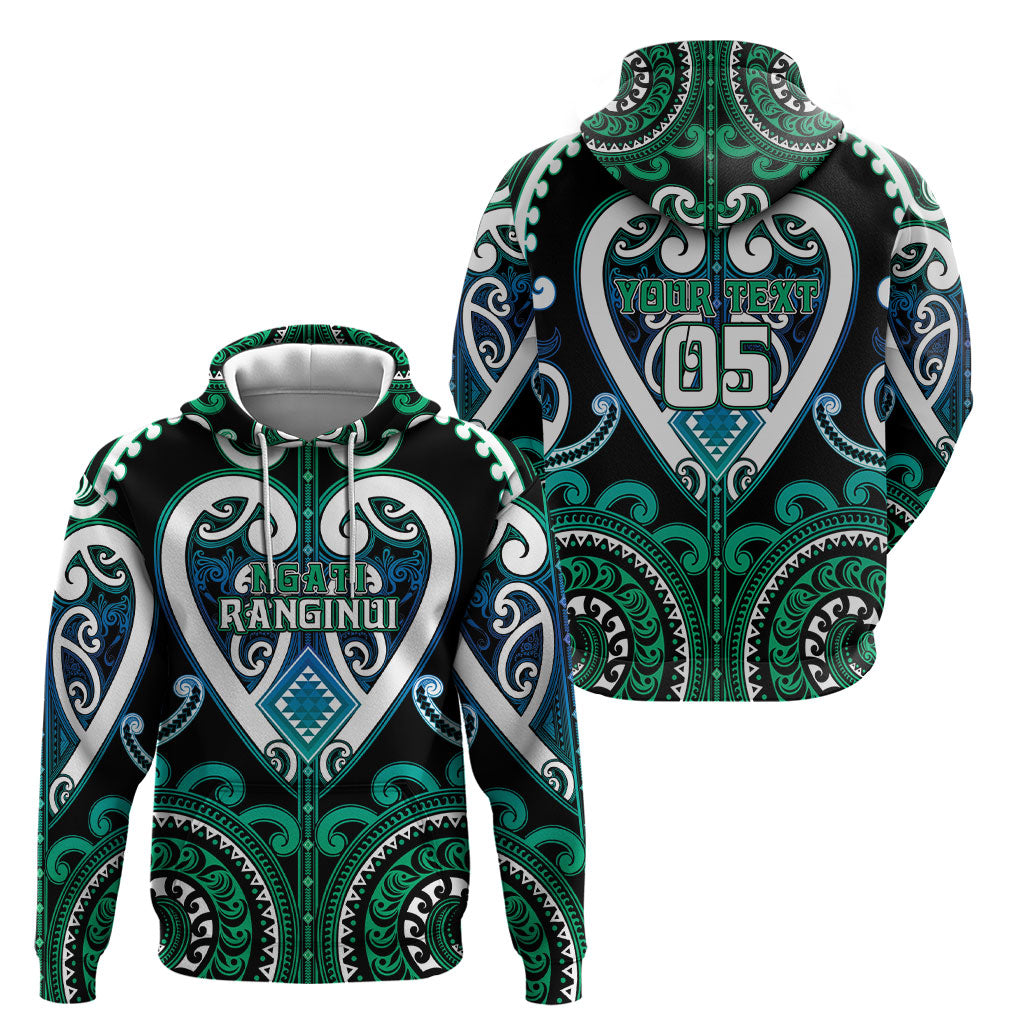 Custom Aotearoa Ngati Ranginui Hoodie Maori Tribal Pattern LT05 - Polynesian Pride