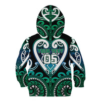Custom Aotearoa Ngati Ranginui Kid Hoodie Maori Tribal Pattern LT05 - Polynesian Pride