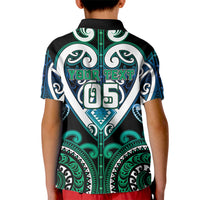 Custom Aotearoa Ngati Ranginui Kid Polo Shirt Maori Tribal Pattern LT05 - Polynesian Pride