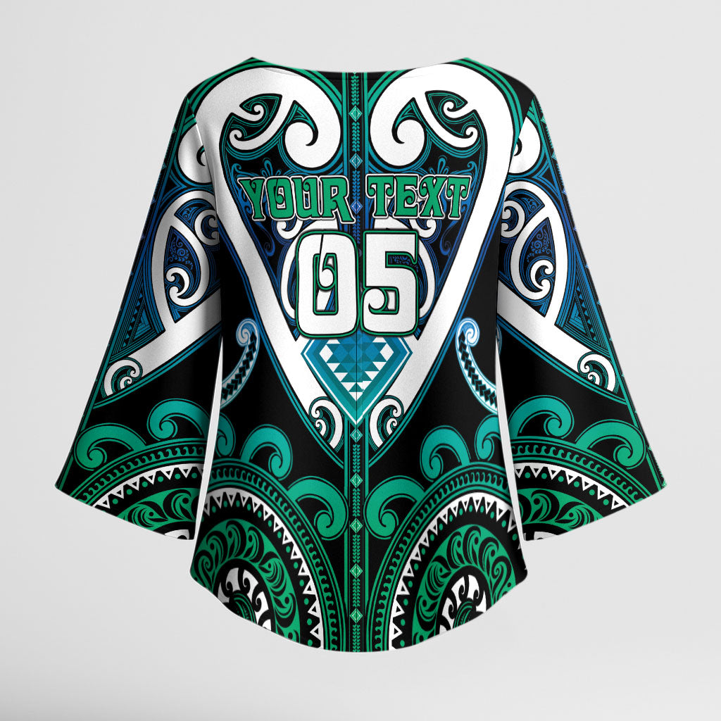 Custom Aotearoa Ngati Ranginui Kimono Sleeve Blouse Maori Tribal Pattern LT05 - Polynesian Pride