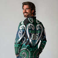 Custom Aotearoa Ngati Ranginui Long Sleeve Polo Shirt Maori Tribal Pattern LT05 - Polynesian Pride