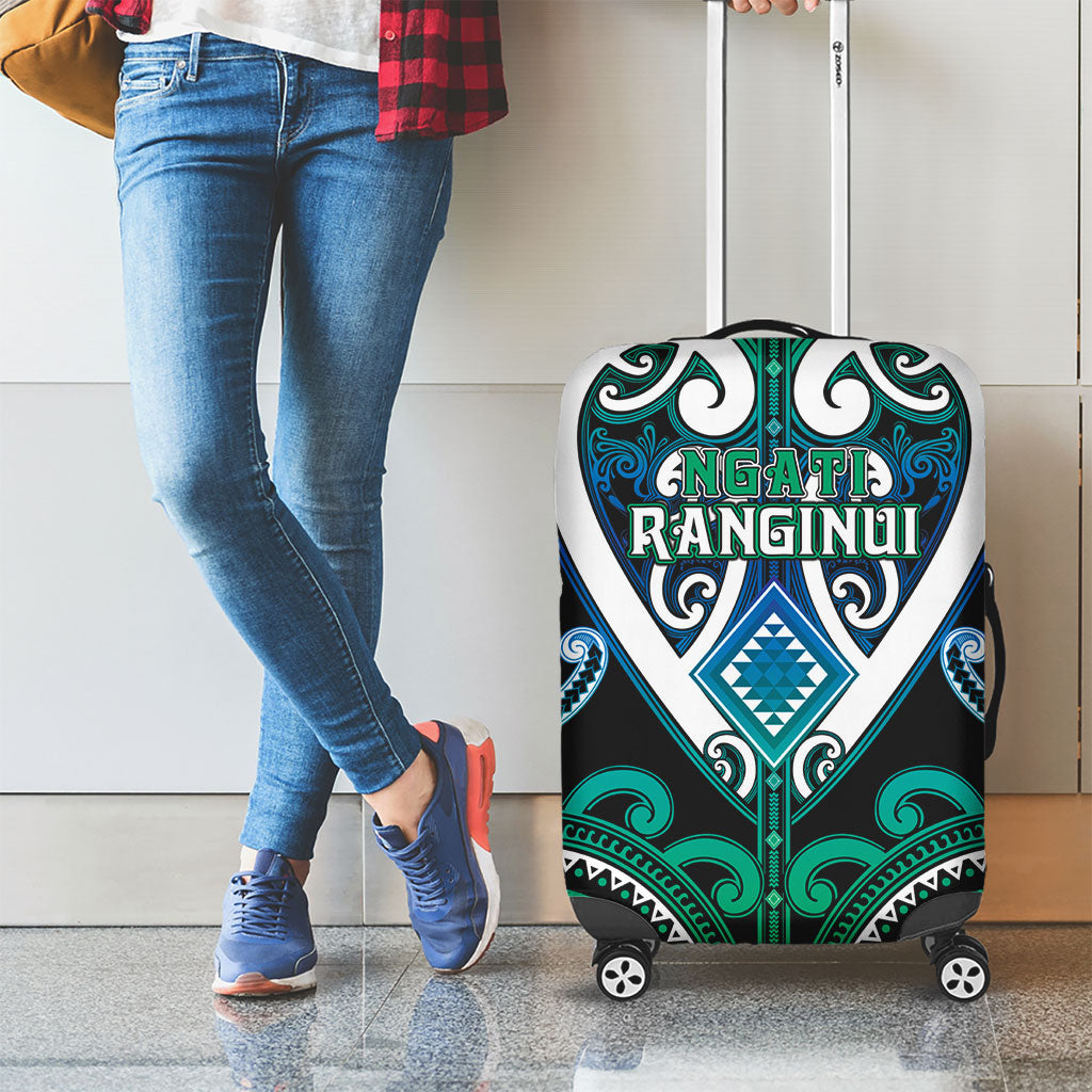 Aotearoa Ngati Ranginui Luggage Cover Maori Tribal Pattern LT05 - Polynesian Pride