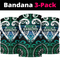 Aotearoa Ngati Ranginui Neck Gaiter Maori Tribal Pattern LT05 package One Size: 25*50cm Cyan - Polynesian Pride