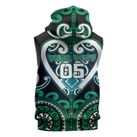 Custom Aotearoa Ngati Ranginui Sleeveless Hoodie Maori Tribal Pattern LT05 - Polynesian Pride