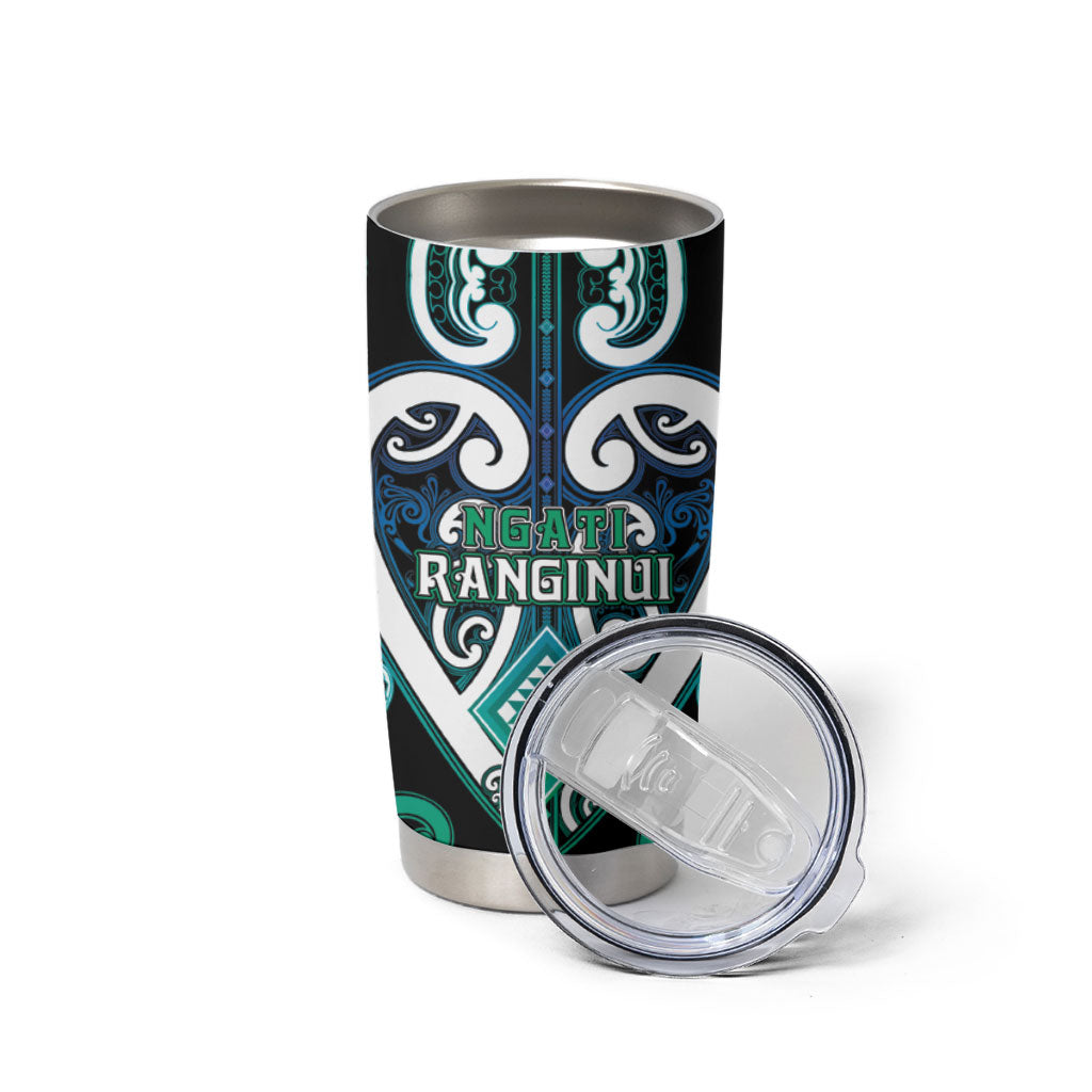 Custom Aotearoa Ngati Ranginui Tumbler Cup Maori Tribal Pattern LT05 - Polynesian Pride