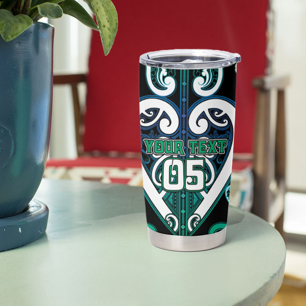 Custom Aotearoa Ngati Ranginui Tumbler Cup Maori Tribal Pattern LT05 - Polynesian Pride