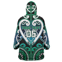 Custom Aotearoa Ngati Ranginui Wearable Blanket Hoodie Maori Tribal Pattern LT05 - Polynesian Pride