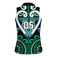 Custom Aotearoa Ngati Ranginui Women Sleeveless Polo Shirt Maori Tribal Pattern LT05 - Polynesian Pride