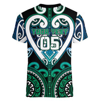 Custom Aotearoa Ngati Ranginui Women V-Neck T-Shirt Maori Tribal Pattern LT05 - Polynesian Pride