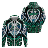 Custom Aotearoa Ngati Ranginui Zip Hoodie Maori Tribal Pattern LT05 - Polynesian Pride