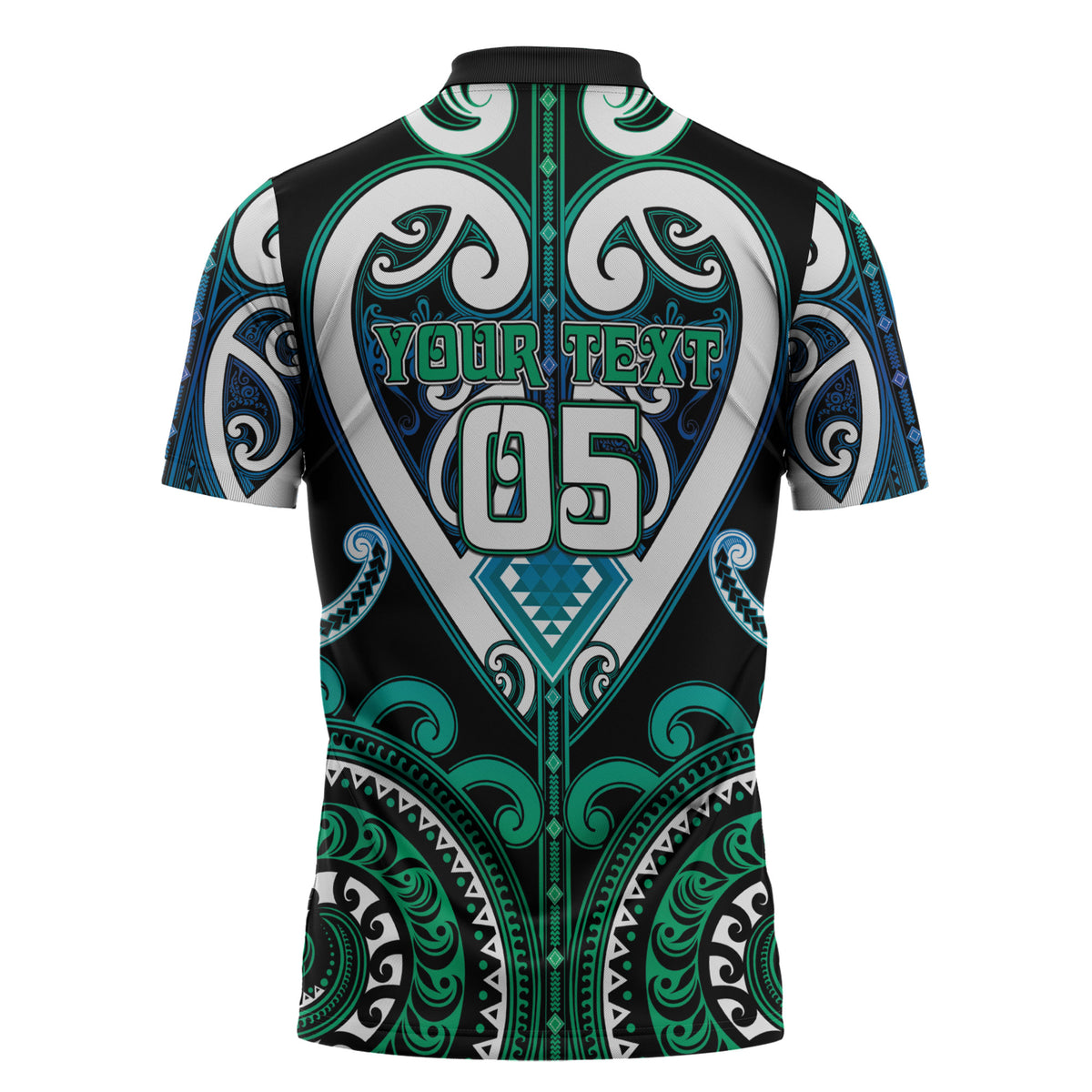 Custom Aotearoa Ngati Ranginui Zipper Polo Shirt Maori Tribal Pattern LT05 - Polynesian Pride