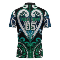 Custom Aotearoa Ngati Ranginui Zipper Polo Shirt Maori Tribal Pattern LT05 - Polynesian Pride
