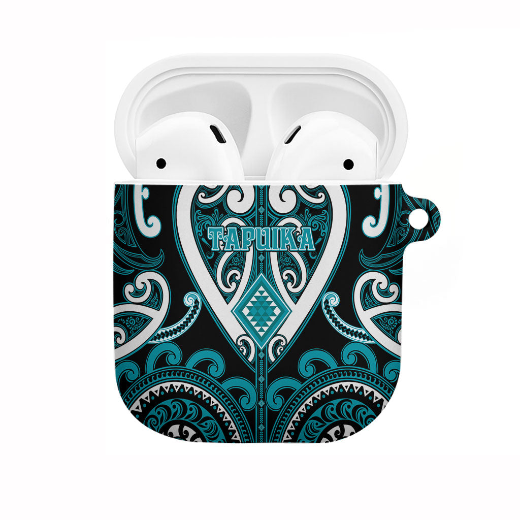 Aotearoa Tapuika AirPods Case Maori Tribal Pattern LT05 Teal - Polynesian Pride