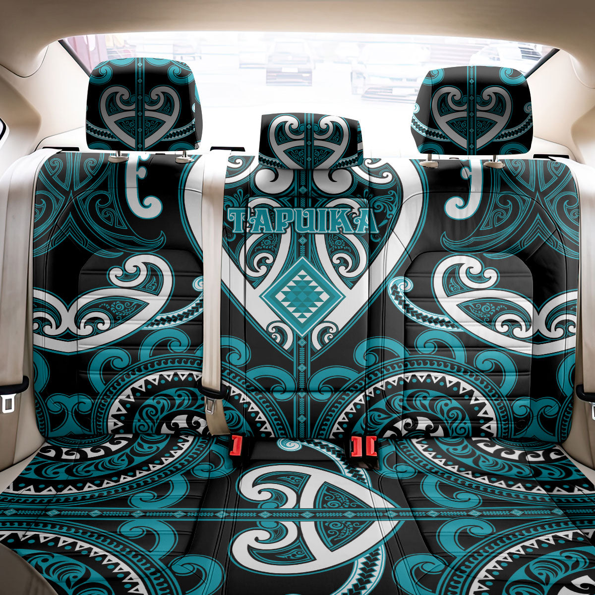 Aotearoa Tapuika Back Car Seat Cover Maori Tribal Pattern LT05 - Polynesian Pride