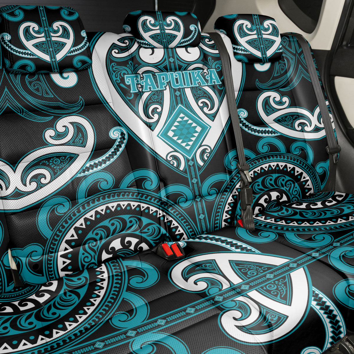 Aotearoa Tapuika Back Car Seat Cover Maori Tribal Pattern LT05 - Polynesian Pride