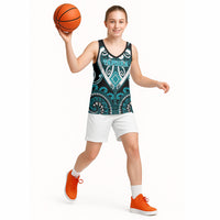 Custom Aotearoa Tapuika Basketball Jersey Maori Tribal Pattern LT05 - Polynesian Pride