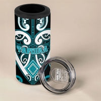 Custom Aotearoa Tapuika 4 in 1 Can Cooler Tumbler Maori Tribal Pattern LT05 - Polynesian Pride