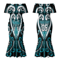 Custom Aotearoa Tapuika Couples Matching Mermaid Dress and Hawaiian Shirt Maori Tribal Pattern LT05 - Polynesian Pride