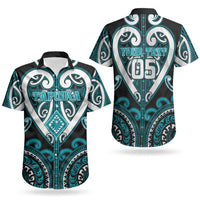 Custom Aotearoa Tapuika Couples Matching Short Sleeve Bodycon Dress and Hawaiian Shirt Maori Tribal Pattern LT05 - Polynesian Pride
