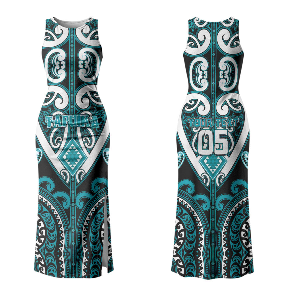 Custom Aotearoa Tapuika Couples Matching Tank Maxi Dress and Hawaiian Shirt Maori Tribal Pattern LT05 - Polynesian Pride