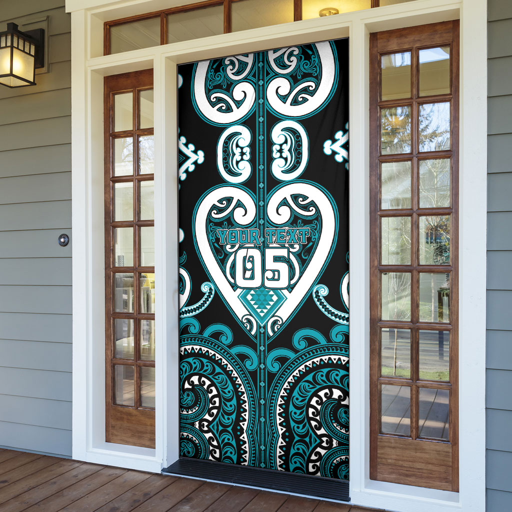 Custom Aotearoa Tapuika Door Cover Maori Tribal Pattern LT05 - Polynesian Pride
