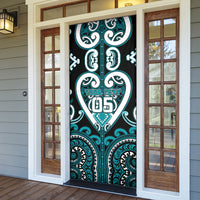 Custom Aotearoa Tapuika Door Cover Maori Tribal Pattern LT05 - Polynesian Pride