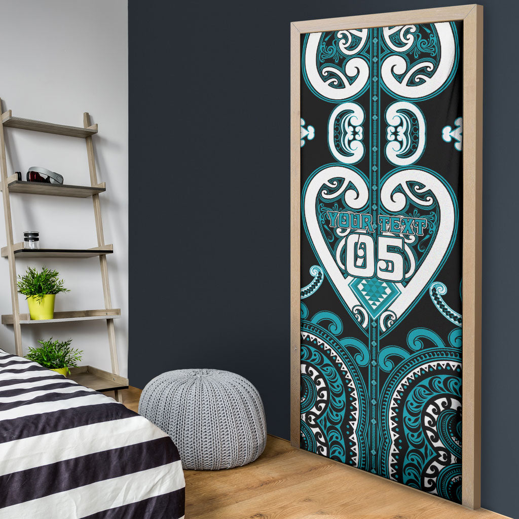 Custom Aotearoa Tapuika Door Cover Maori Tribal Pattern LT05 - Polynesian Pride