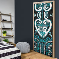 Custom Aotearoa Tapuika Door Cover Maori Tribal Pattern LT05 - Polynesian Pride
