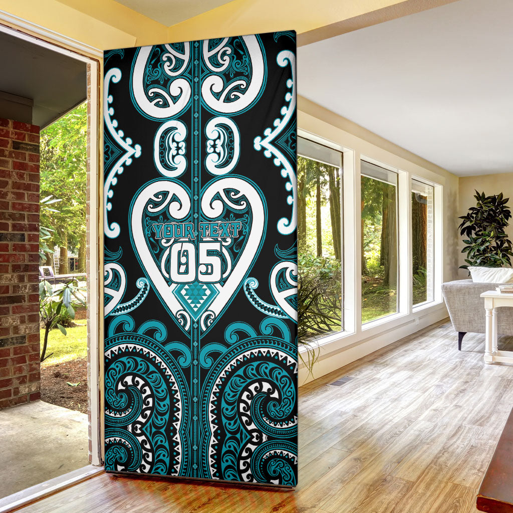 Custom Aotearoa Tapuika Door Cover Maori Tribal Pattern LT05 - Polynesian Pride