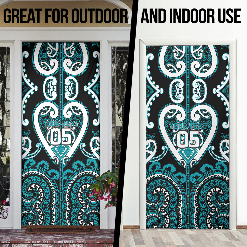 Custom Aotearoa Tapuika Door Cover Maori Tribal Pattern LT05 - Polynesian Pride