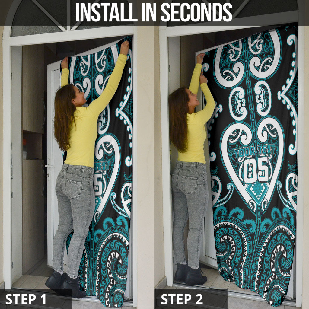 Custom Aotearoa Tapuika Door Cover Maori Tribal Pattern LT05 - Polynesian Pride