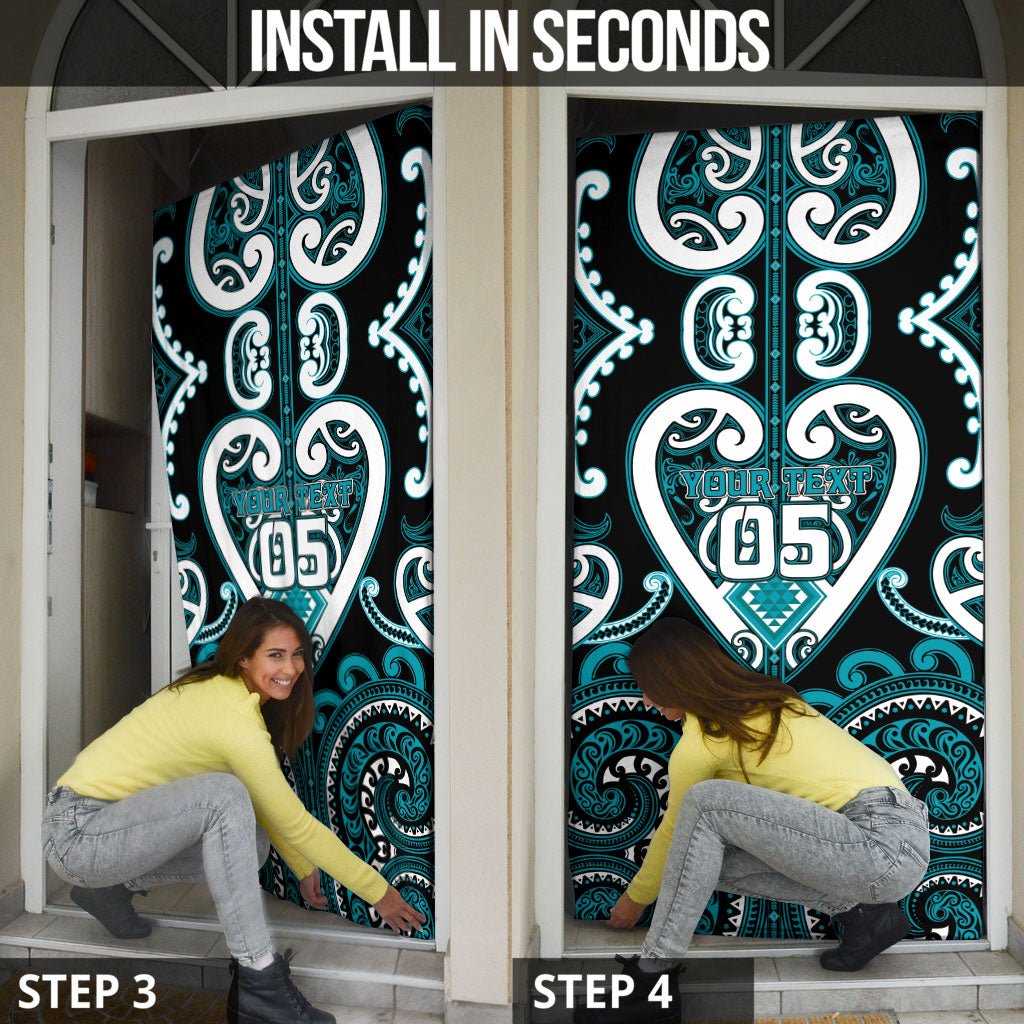 Custom Aotearoa Tapuika Door Cover Maori Tribal Pattern LT05 - Polynesian Pride