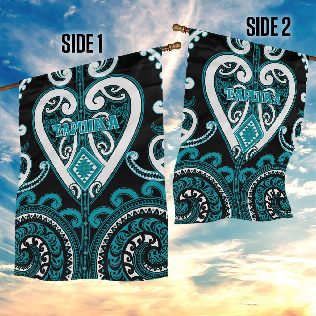 Aotearoa Tapuika Garden Flag Maori Tribal Pattern LT05 - Polynesian Pride