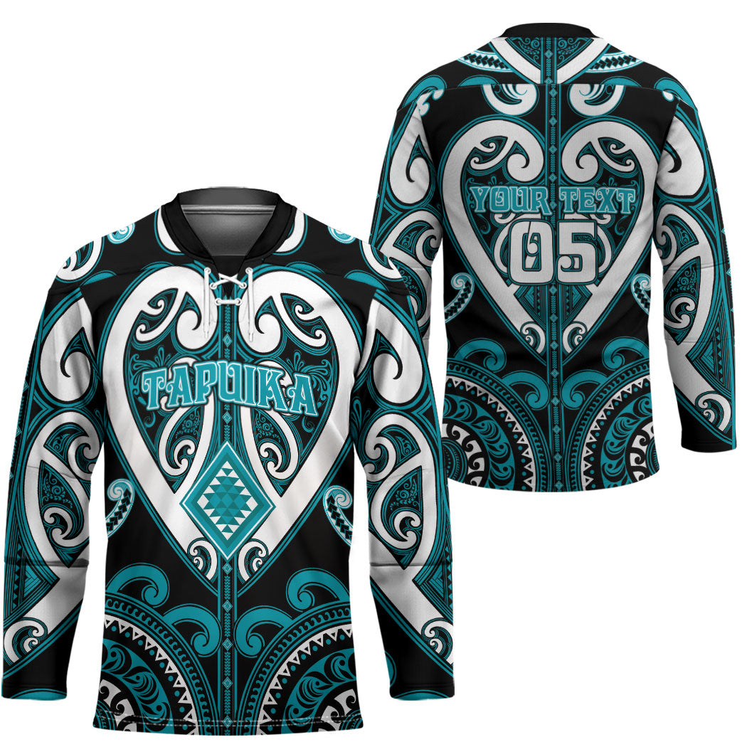Custom Aotearoa Tapuika Hockey Jersey Maori Tribal Pattern LT05 - Polynesian Pride
