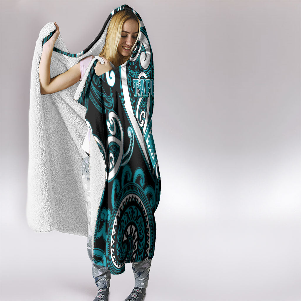 Aotearoa Tapuika Hooded Blanket Maori Tribal Pattern LT05 - Polynesian Pride