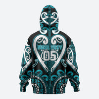 Custom Aotearoa Tapuika Hoodie Maori Tribal Pattern LT05 - Polynesian Pride