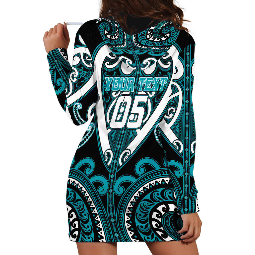 Custom Aotearoa Tapuika Hoodie Dress Maori Tribal Pattern LT05 - Polynesian Pride