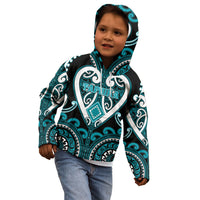 Custom Aotearoa Tapuika Kid Hoodie Maori Tribal Pattern LT05 - Polynesian Pride