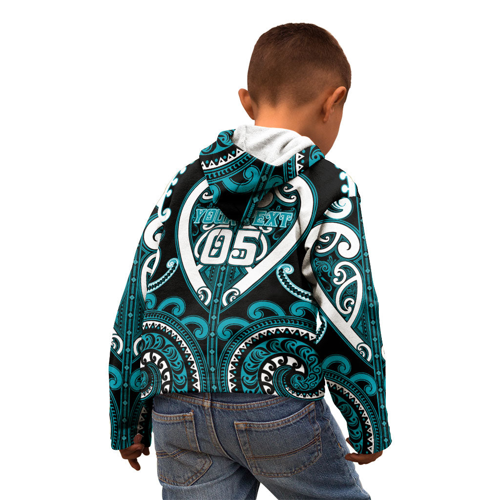 Custom Aotearoa Tapuika Kid Hoodie Maori Tribal Pattern LT05 - Polynesian Pride