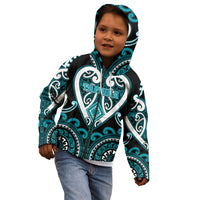 Custom Aotearoa Tapuika Kid Hoodie Maori Tribal Pattern LT05 - Polynesian Pride